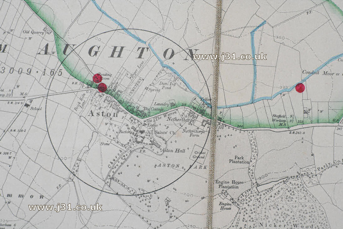 Aston map in 1905.