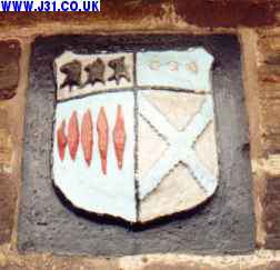 coats of arm of the Bosvile and Hardwick families