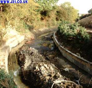 drained canal near kiveton