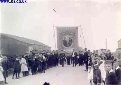 Miners Trades Union banner