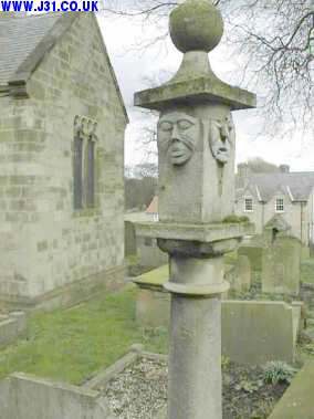 Sundial in graveyard